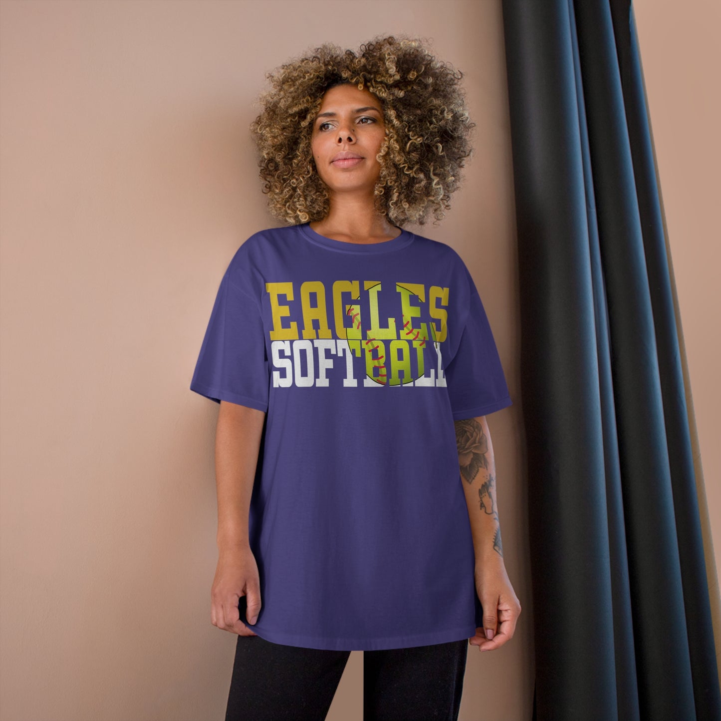 Softball Cutout - Champion T-Shirt