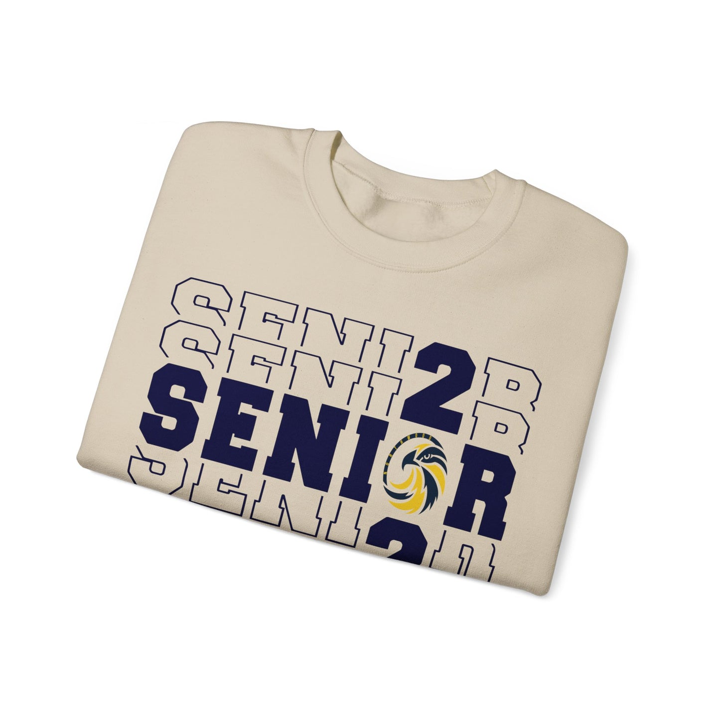 Seniors Cross Stacked c/o 2025 - Gildan Unisex Heavy Blend™ Crewneck Sweatshirt