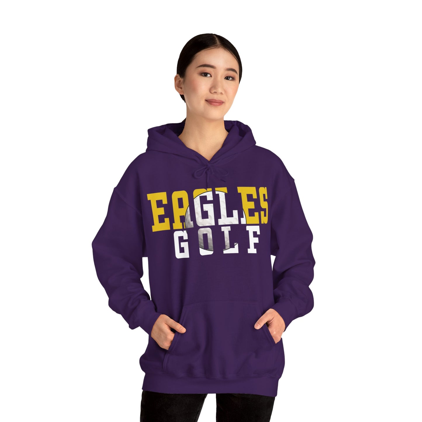 Golf Cutout - Gildan Unisex Heavy Blend™ Hooded Sweatshirt