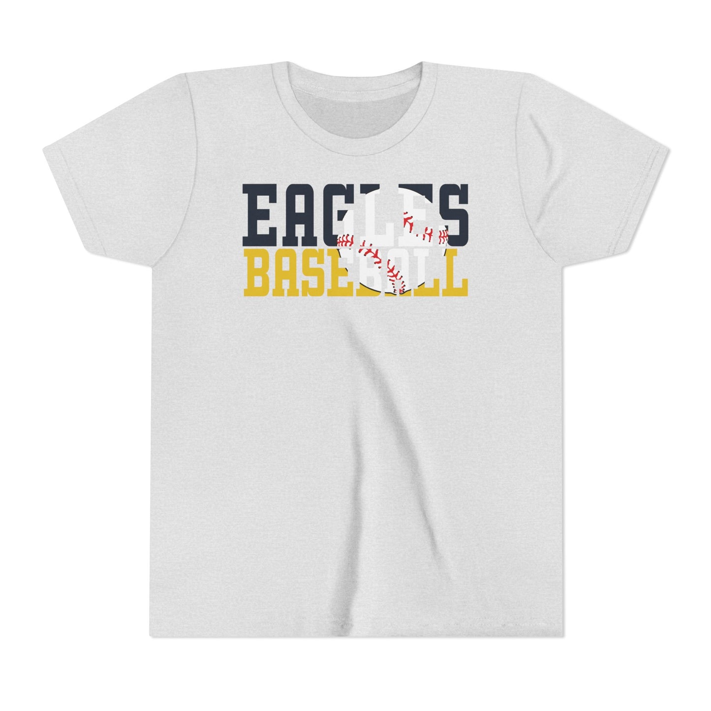 Baseball Cutout - Bella+Canva Youth Short Sleeve Tee