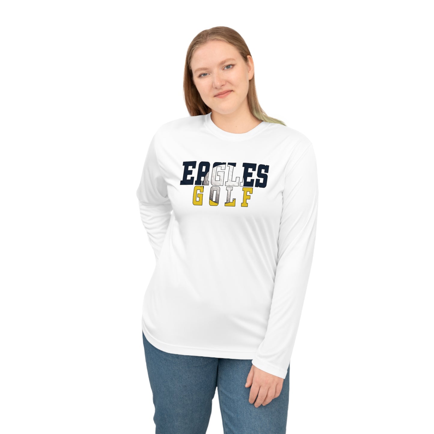 Golf Cutout - Team 365 Unisex Performance Long Sleeve Shirt