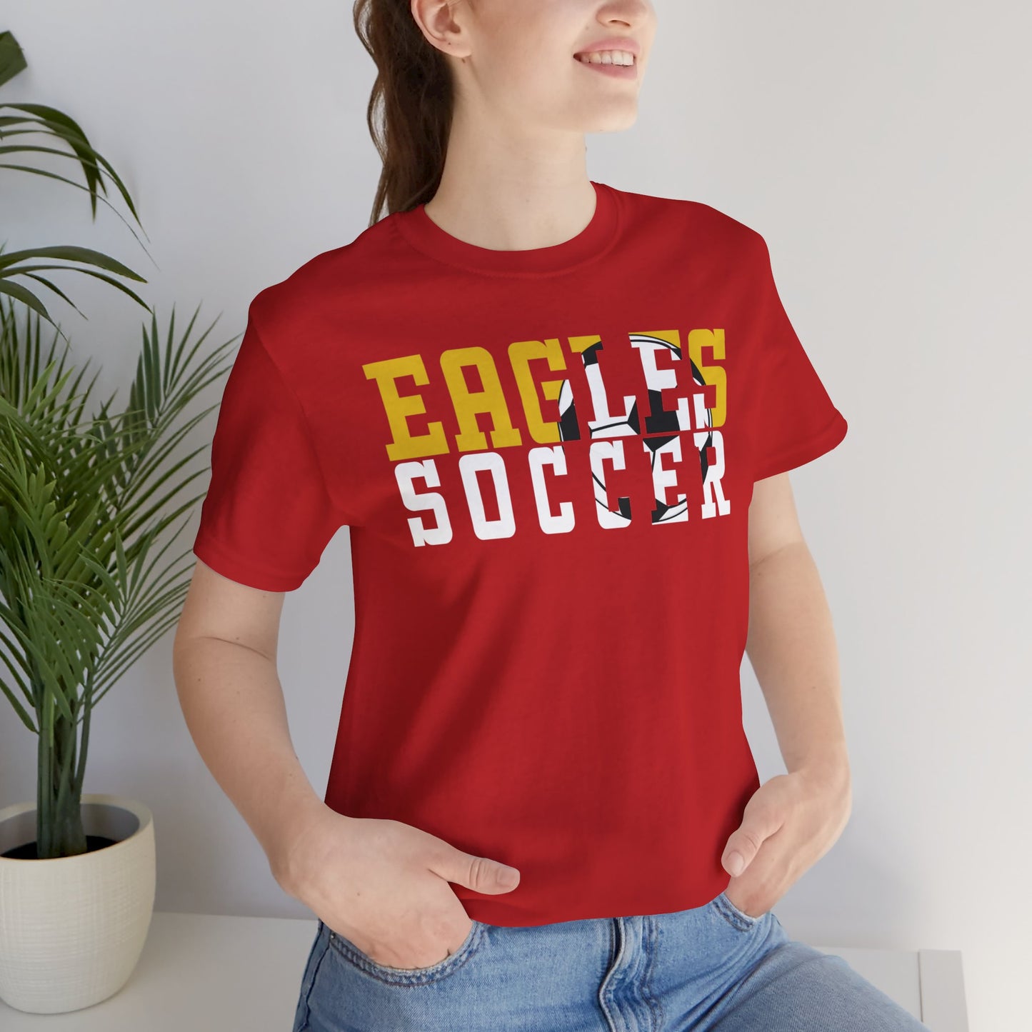 Soccer Cutout - Bella+Canva Unisex Jersey Short Sleeve Tee