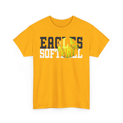 Softball Cutout - Gildan Unisex Heavy Cotton Tee