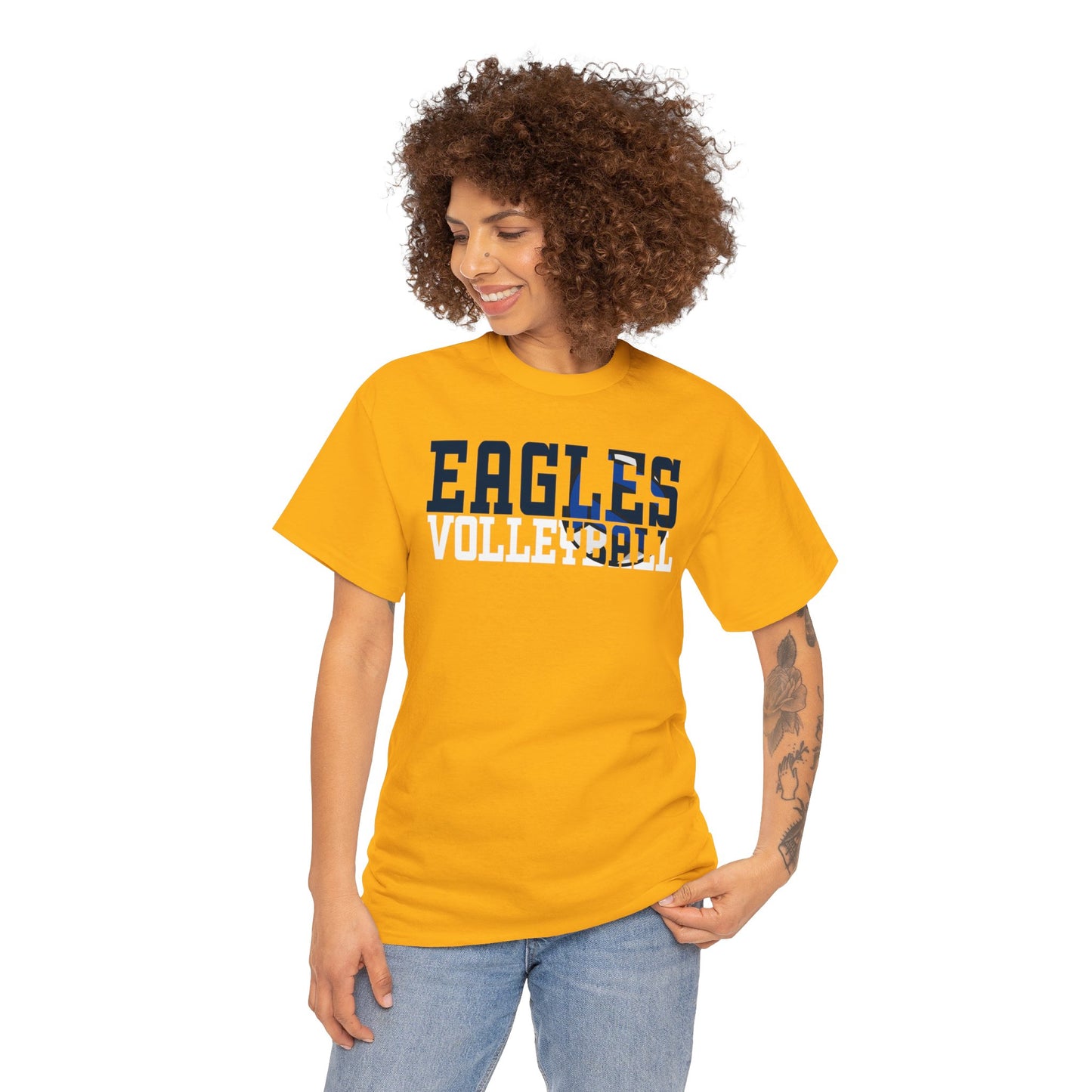 Volleyball Cutout - Gildan Unisex Heavy Cotton Tee