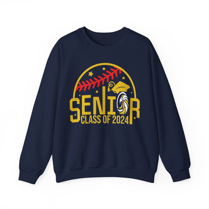 Seniors 2024 Baseball - Gildan Unisex Heavy Blend™ Crewneck Sweatshirt