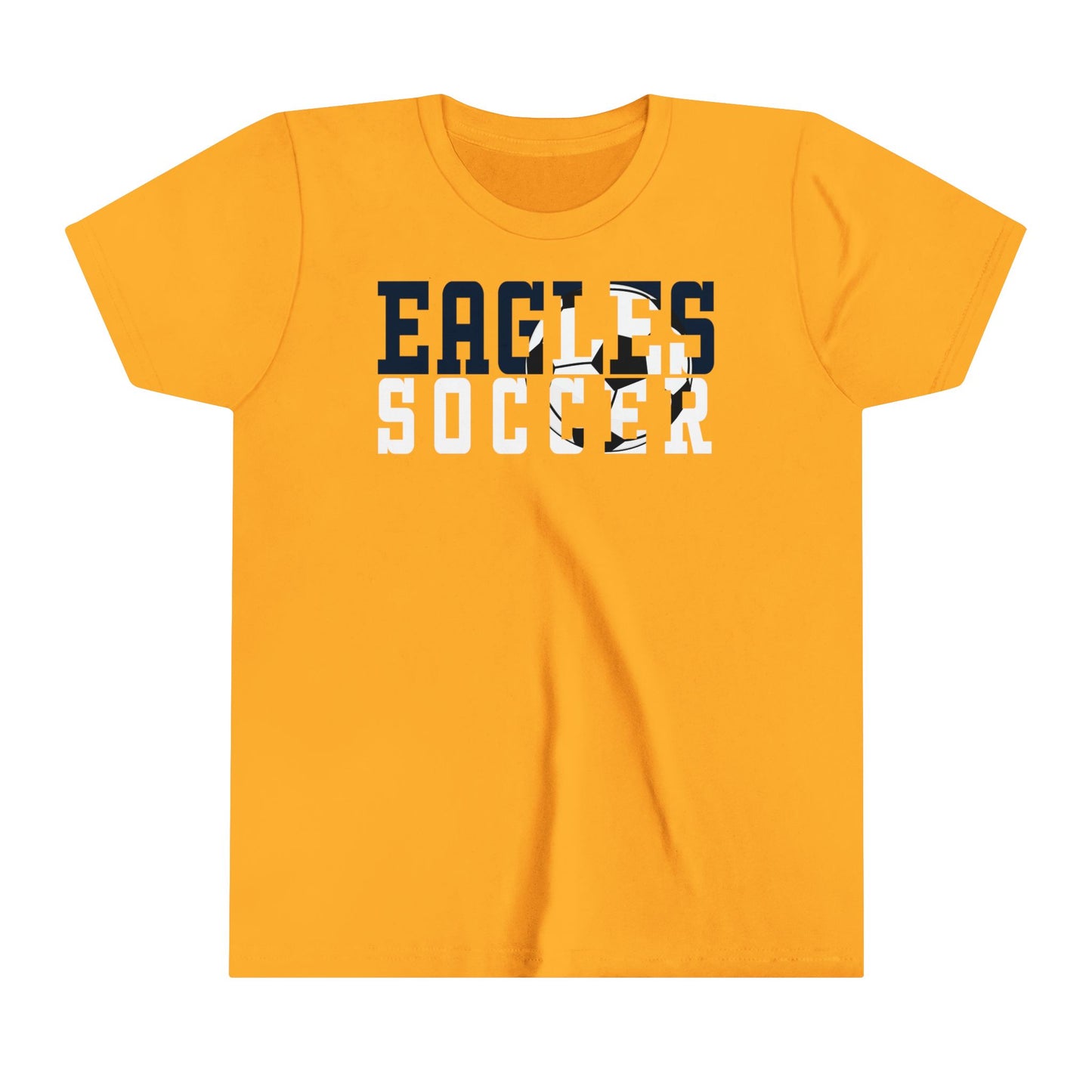 Soccer Cutout - Bella+Canva Youth Short Sleeve Tee