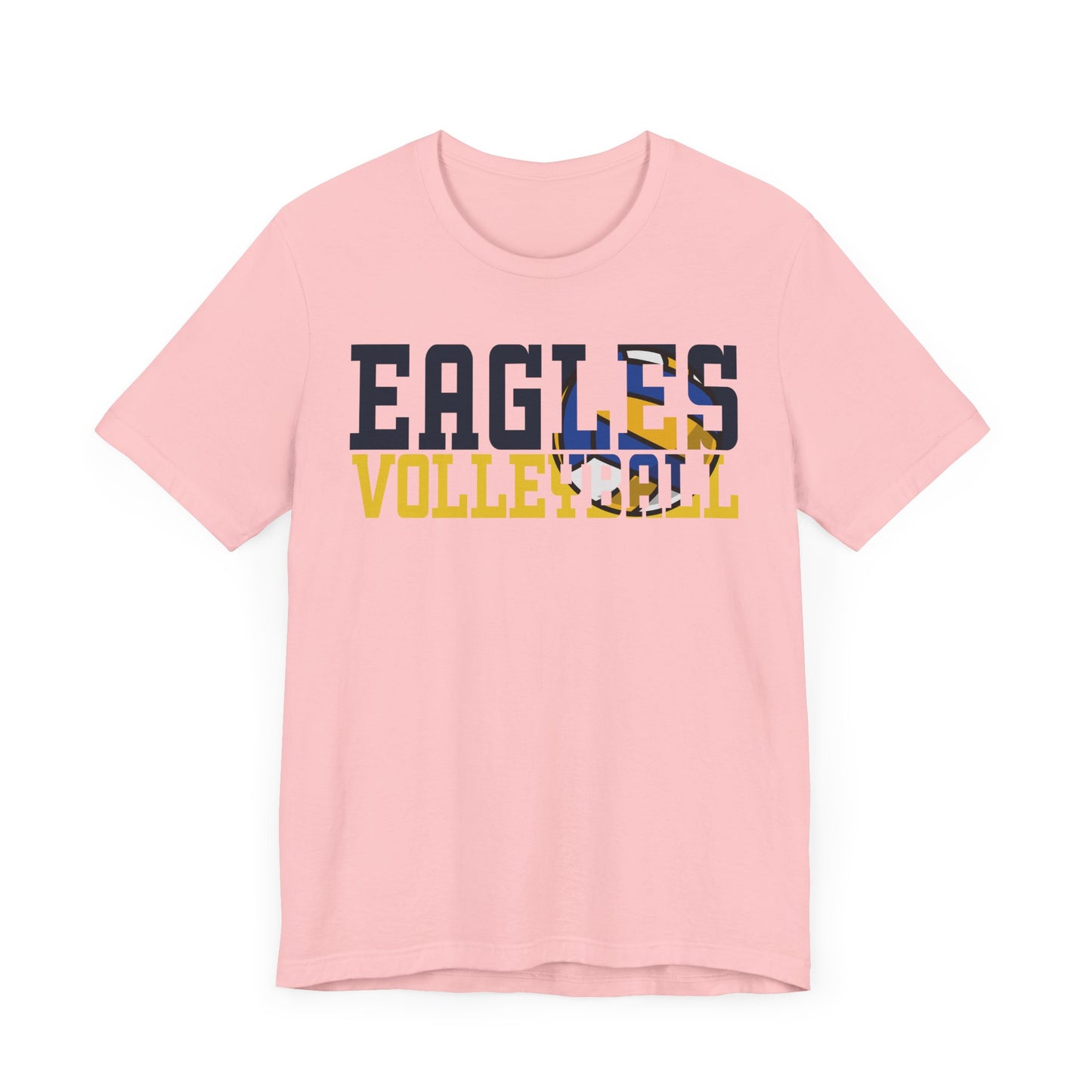 Volleyball Cutout - Bella+Canva Unisex Jersey Short Sleeve Tee