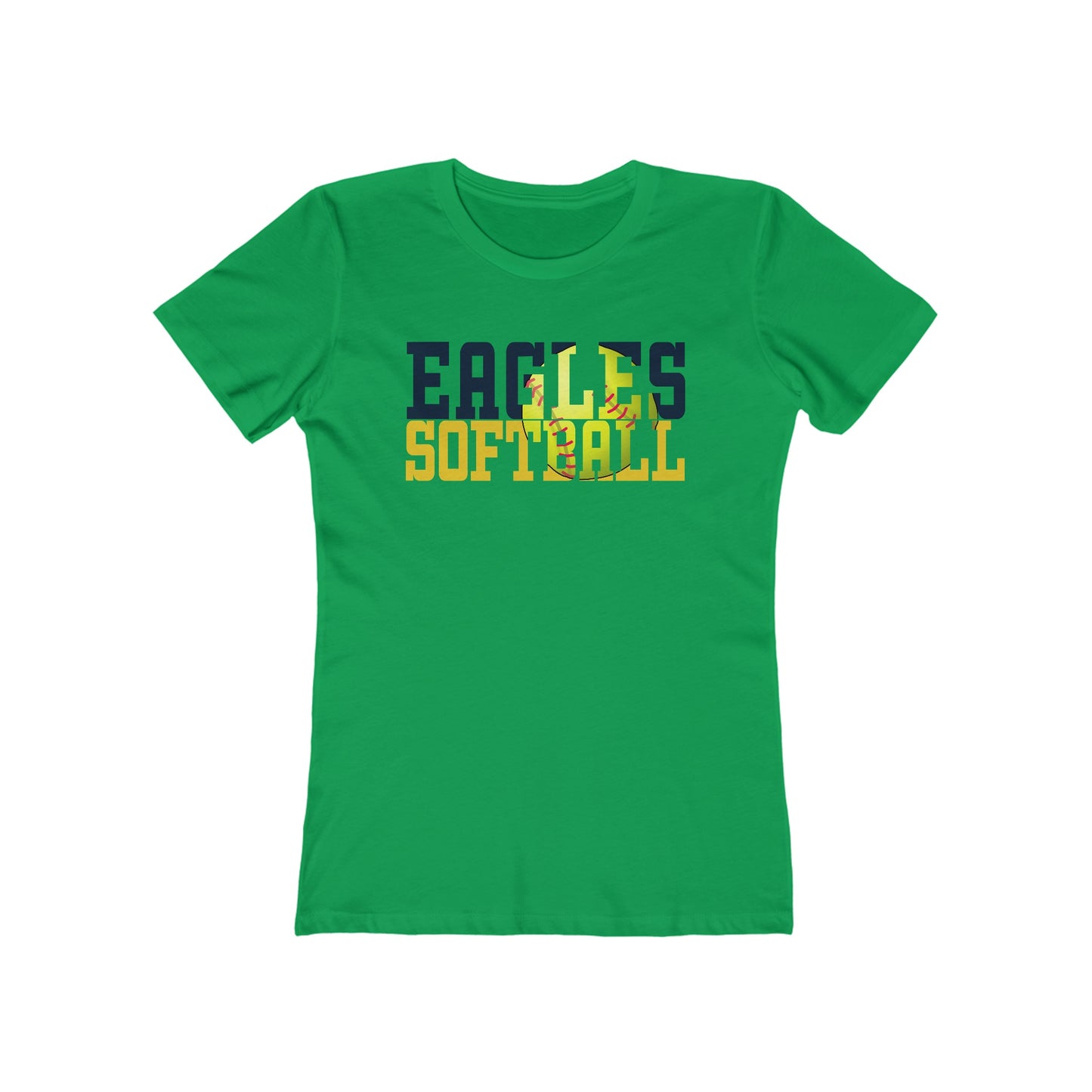 Softball Cutout - Next Level Women's The Boyfriend Tee