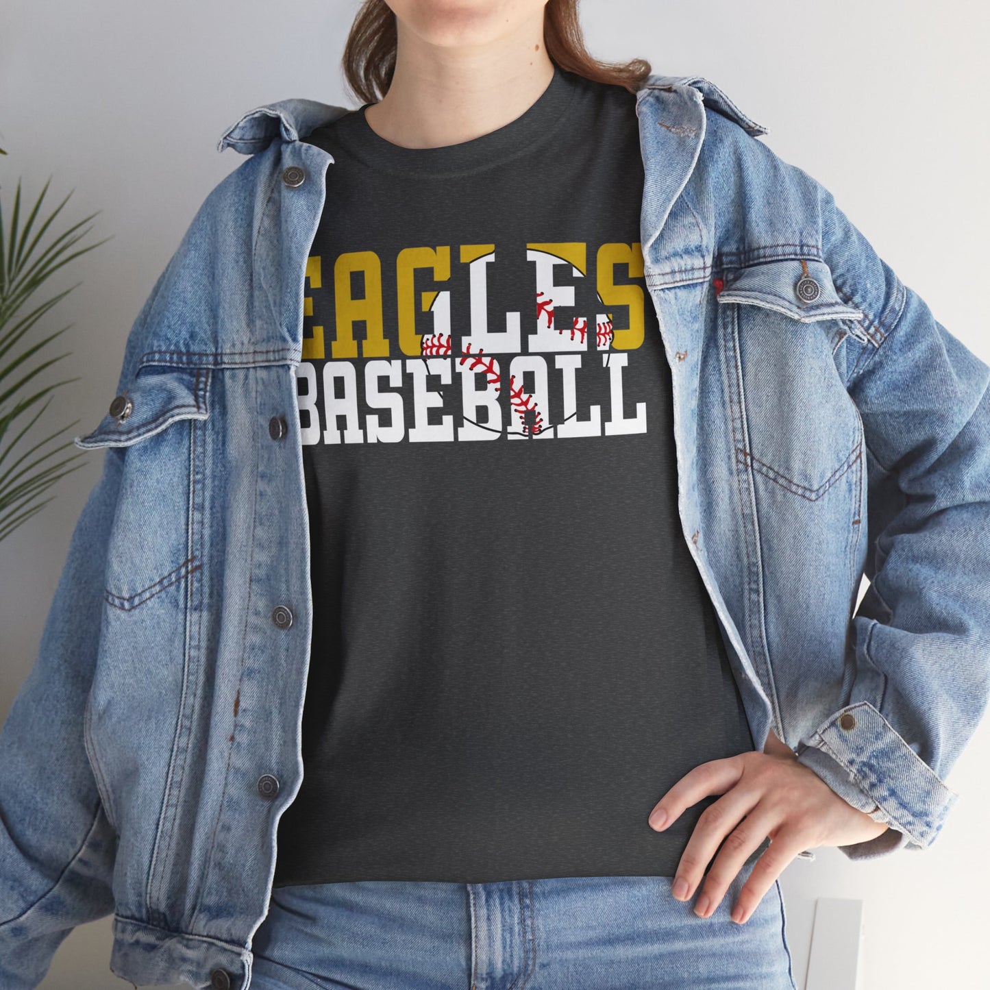 Baseball Cutout - Gildan Unisex Heavy Cotton Tee