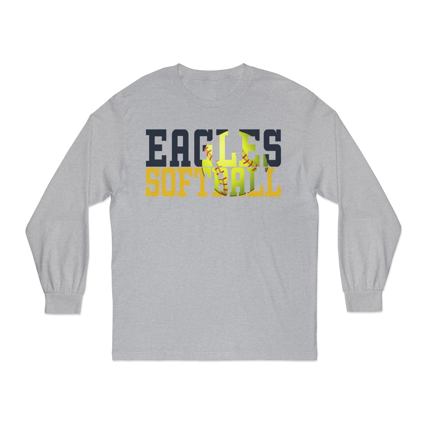 Softball Cutout - American Apparel Unisex Classic Long Sleeve T-Shirt