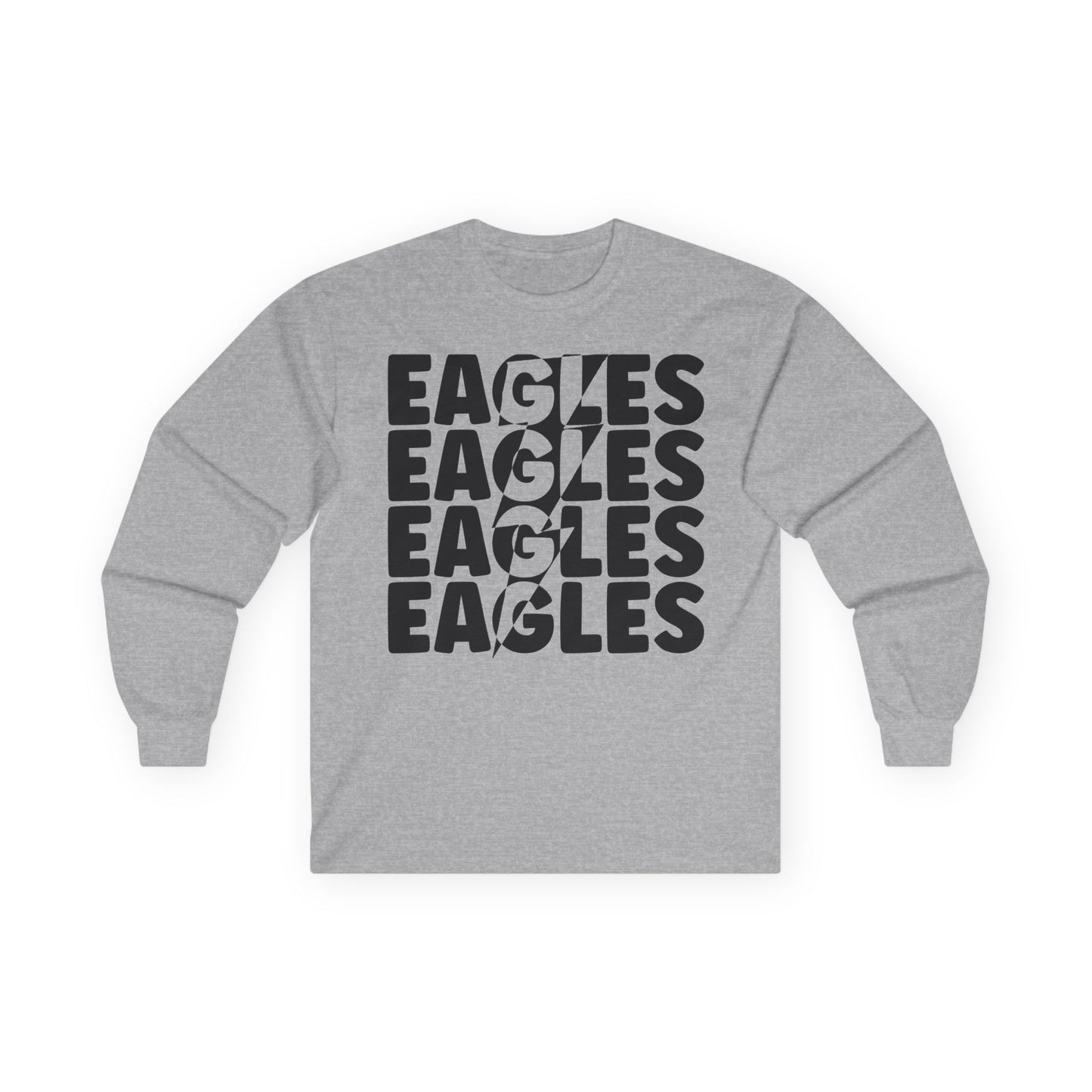 Lightning Bolt Eagle - Gildan Unisex Ultra Cotton Long Sleeve Tee