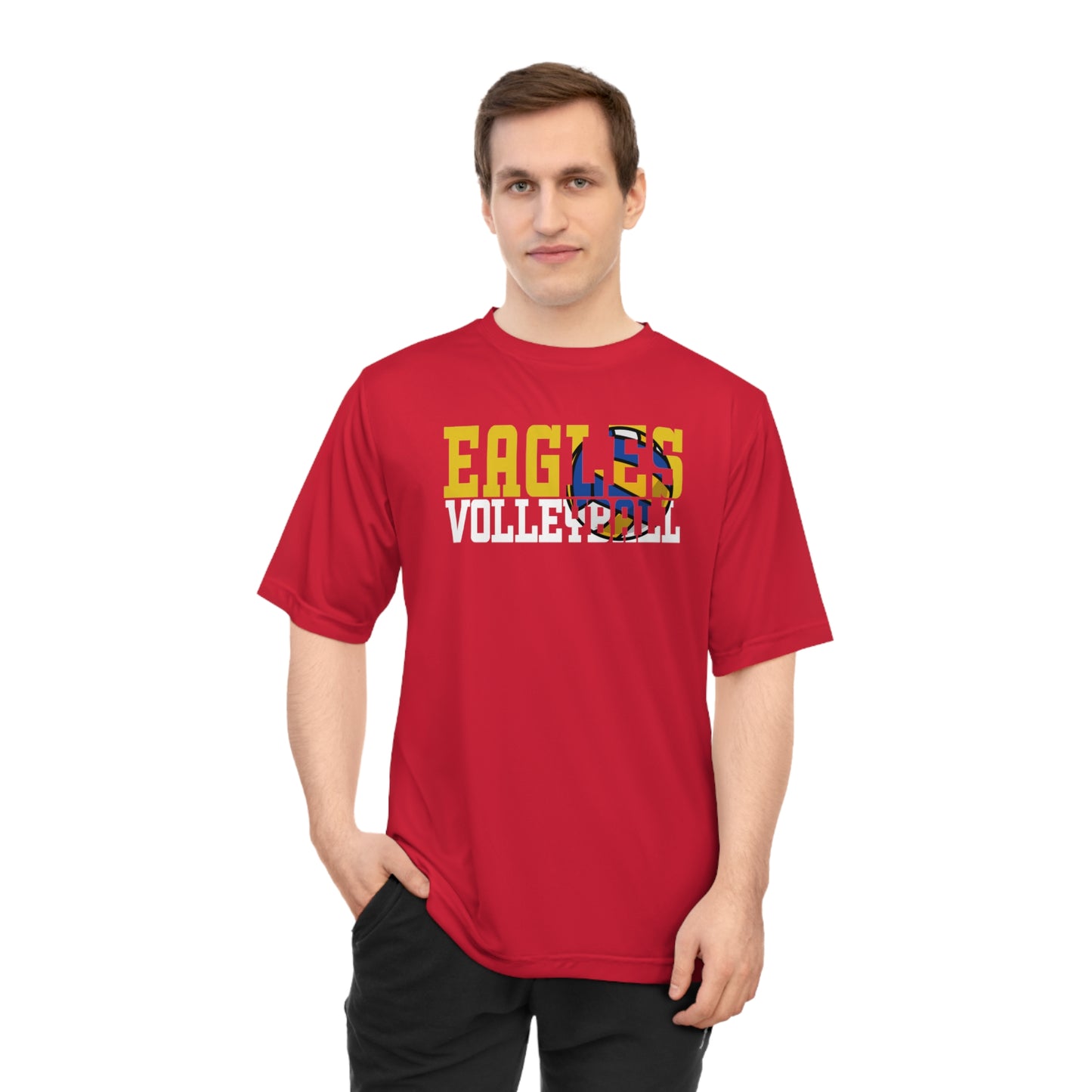 Volleyball Cutout - Team 365 Unisex Zone Performance T-shirt