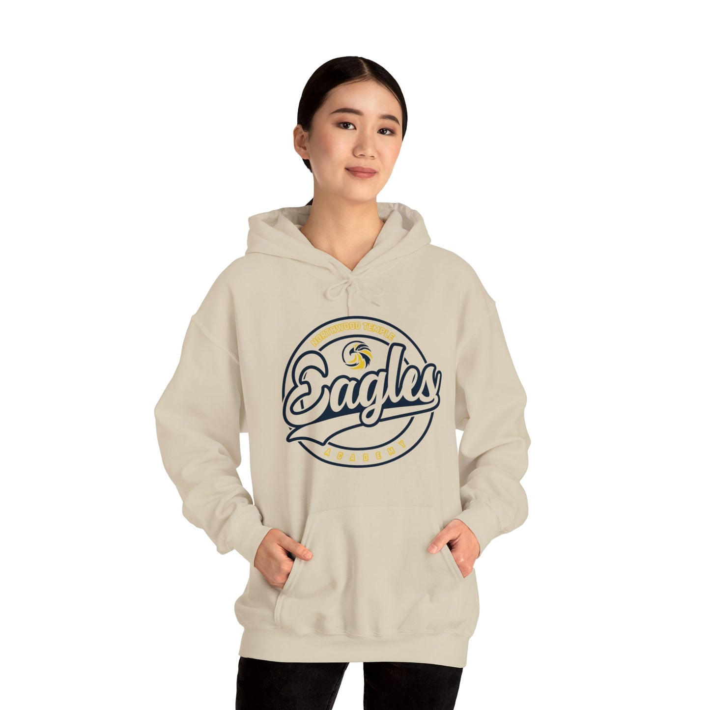 Eagles Circle Stamp - Gildan Unisex Heavy Blend™ Hooded Sweatshirt