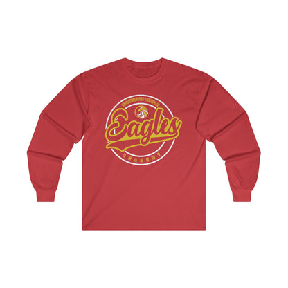 Eagles Circle Stamp - Gildan Ultra Cotton Long Sleeve Tee