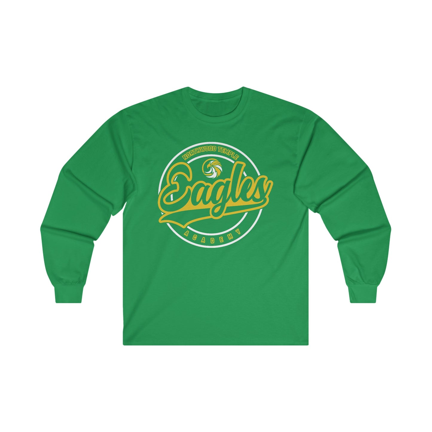 Eagles Circle Stamp - Gildan Ultra Cotton Long Sleeve Tee