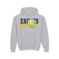 Softball Cutout - Gildan Youth Heavy Blend Hooded Sweatshirt