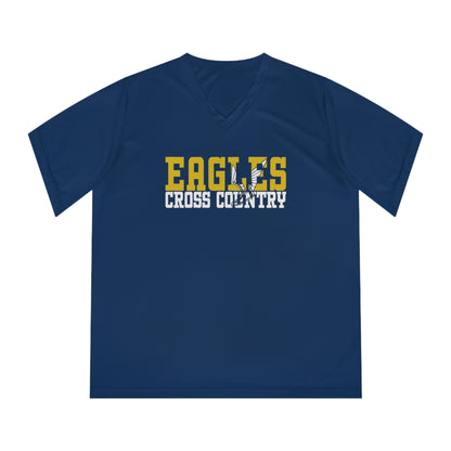 Cross Country Cutout - Team 365 Women's Performance V-Neck T-Shirt