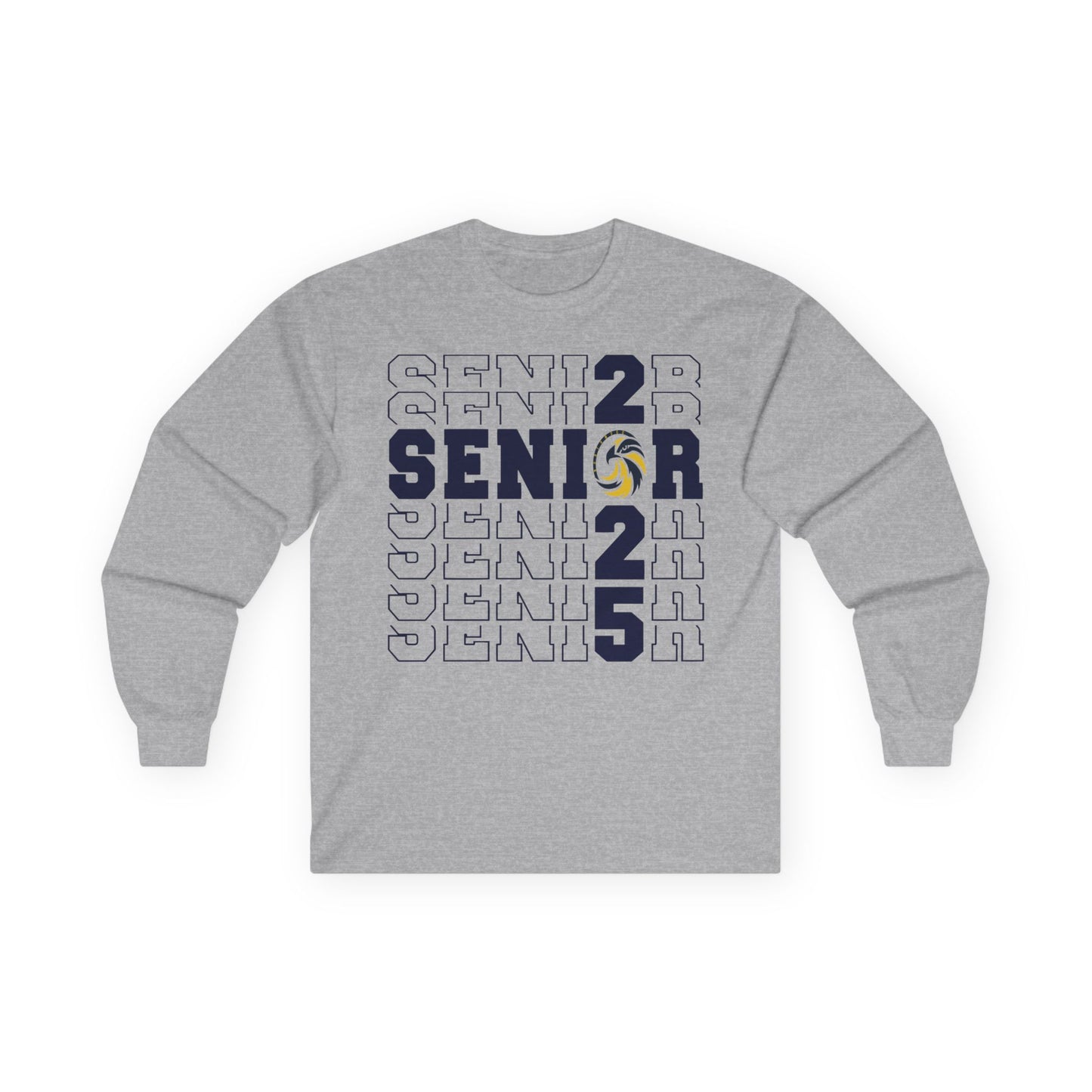 Seniors Cross Stacked c/o 2025 - Gildan Unisex Ultra Cotton Long Sleeve Tee