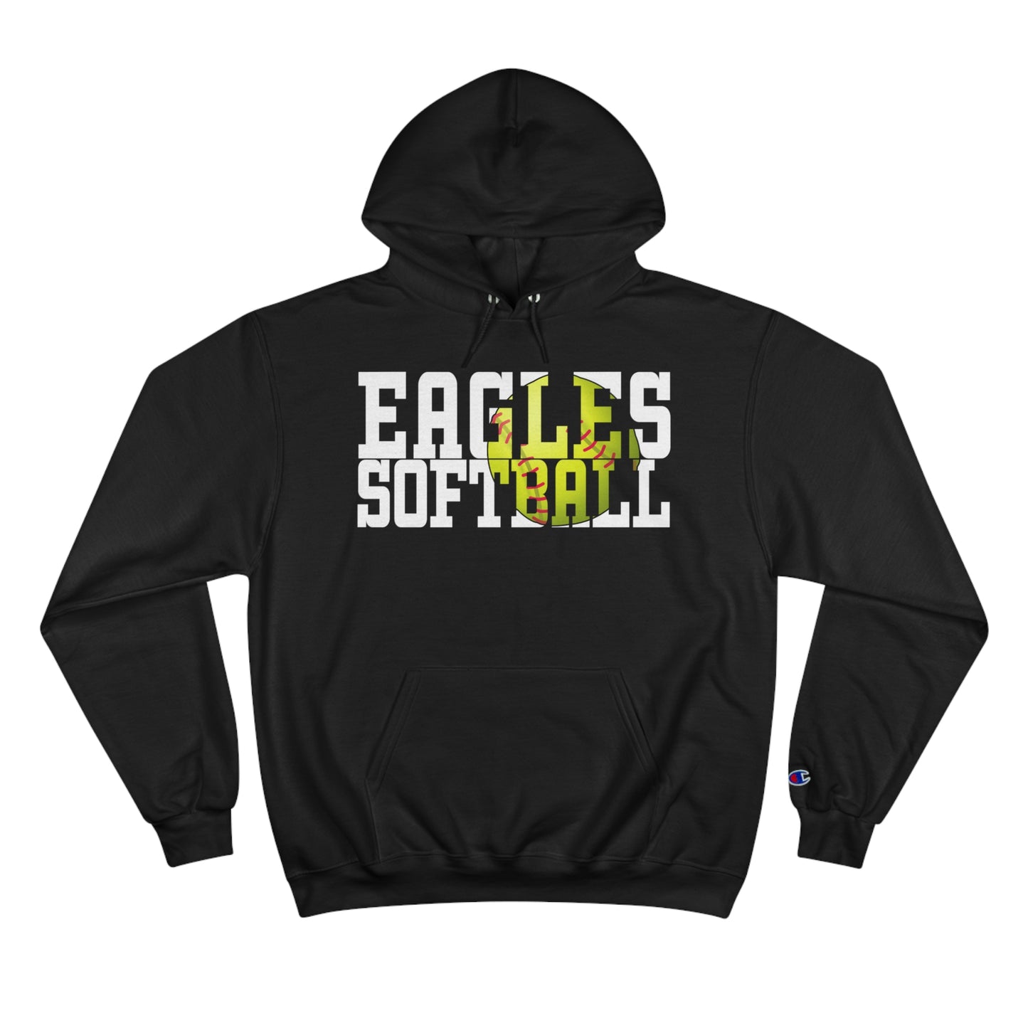 Softball Cutout - Champion Hoodie