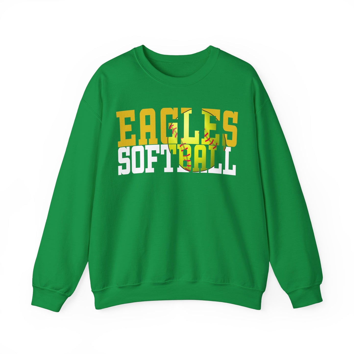 Softball Cutout - Gildan Unisex Heavy Blend™ Crewneck Sweatshirt