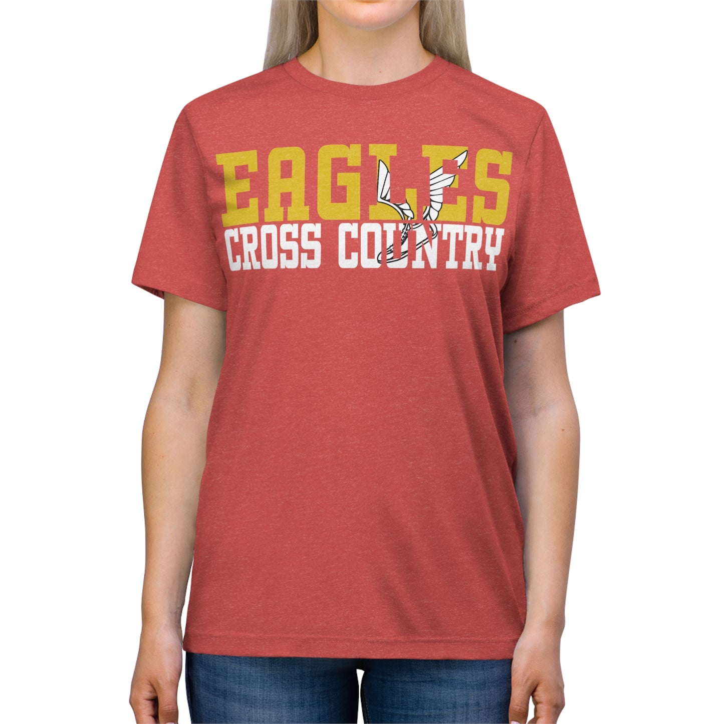 Cross Country Cutout - Bella+Canva Unisex Triblend Tee