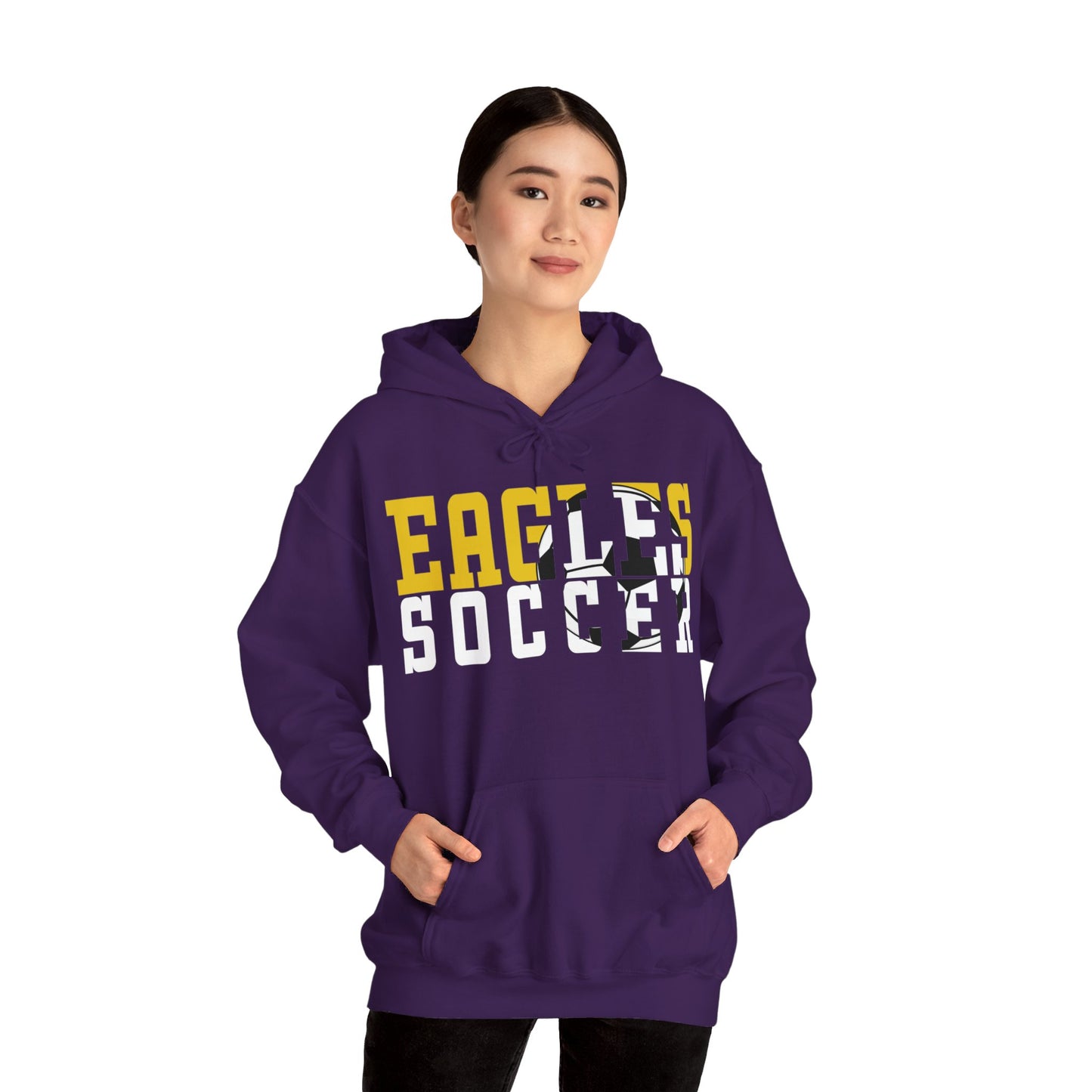 Soccer Cutout - Gildan Unisex Heavy Blend™ Hooded Sweatshirt