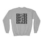 Lightning Bolt Eagle - Gildan Youth Crewneck Sweatshirt