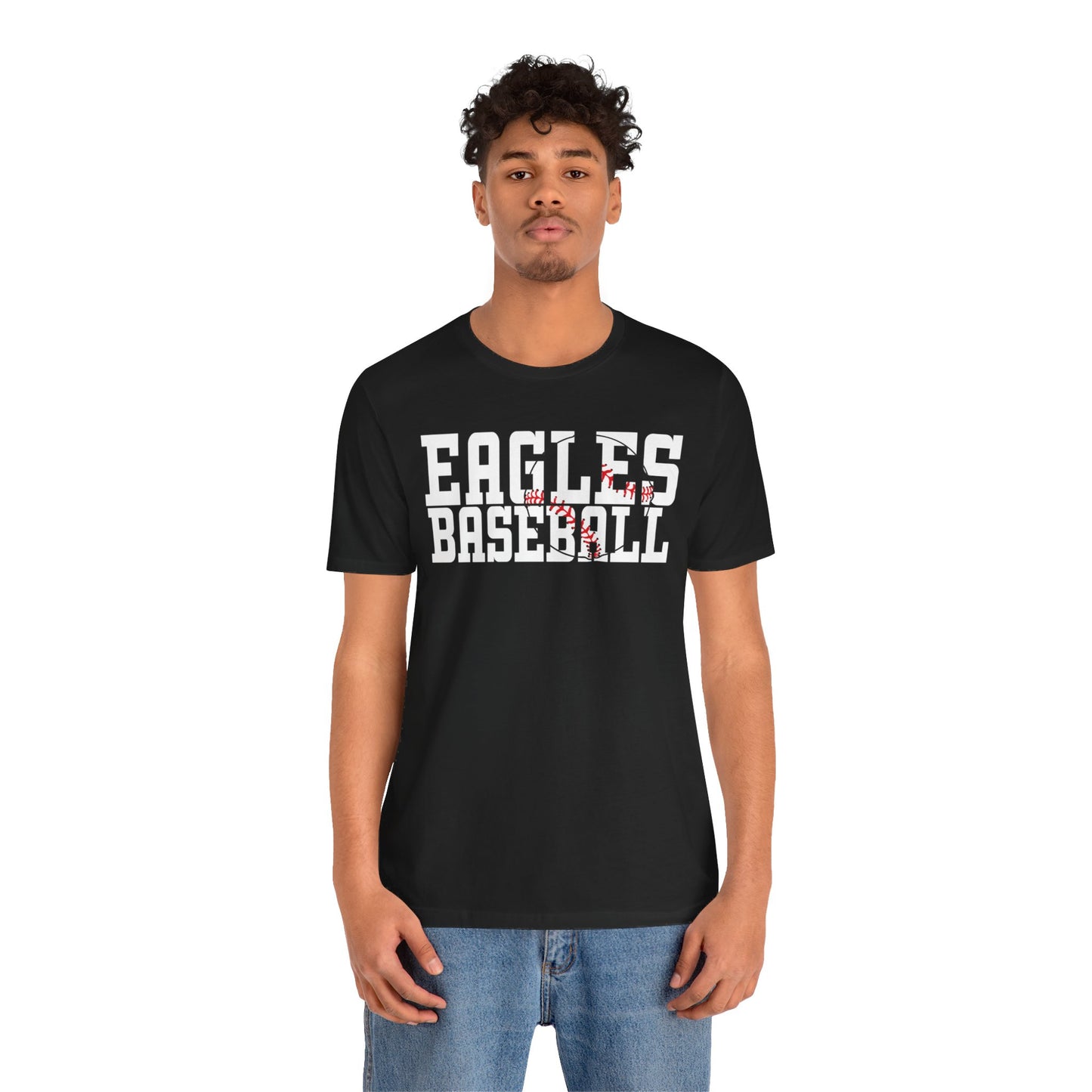 Baseball Cutout - Bella+Canva Unisex Jersey Short Sleeve Tee