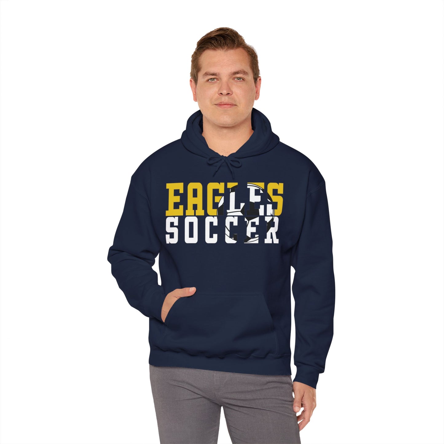 Soccer Cutout - Gildan Unisex Heavy Blend™ Hooded Sweatshirt