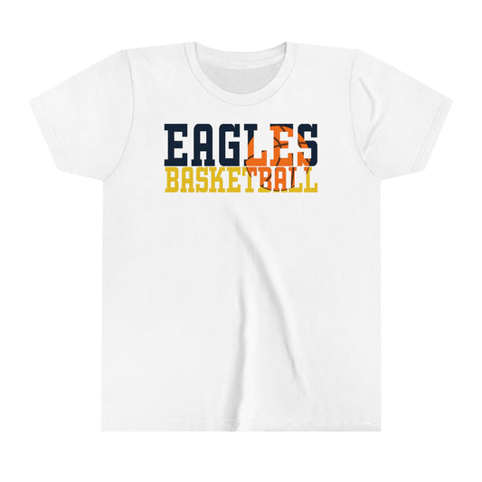 Basketball Cutout - Bella+Canva Youth Short Sleeve Tee