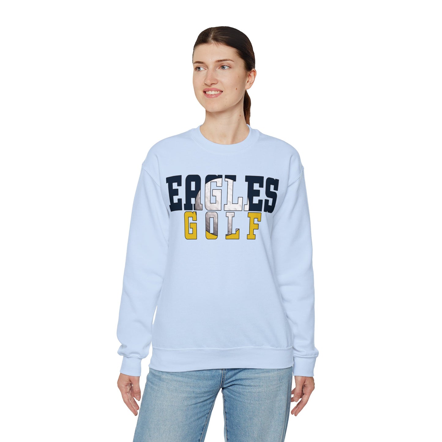 Gold Cutout - Gildan Unisex Heavy Blend™ Crewneck Sweatshirt