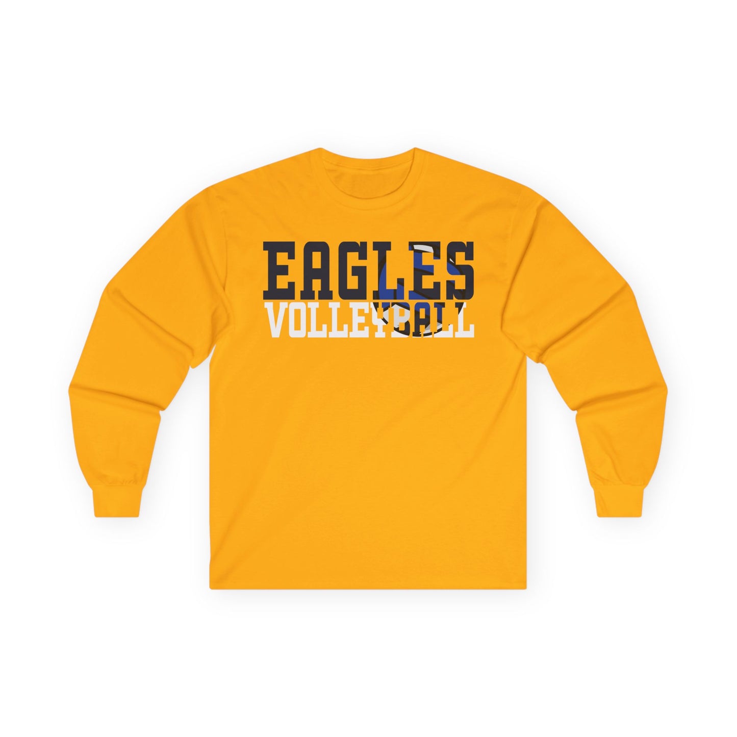 Volleyball Cutout - Gildan Ultra Cotton Long Sleeve Tee