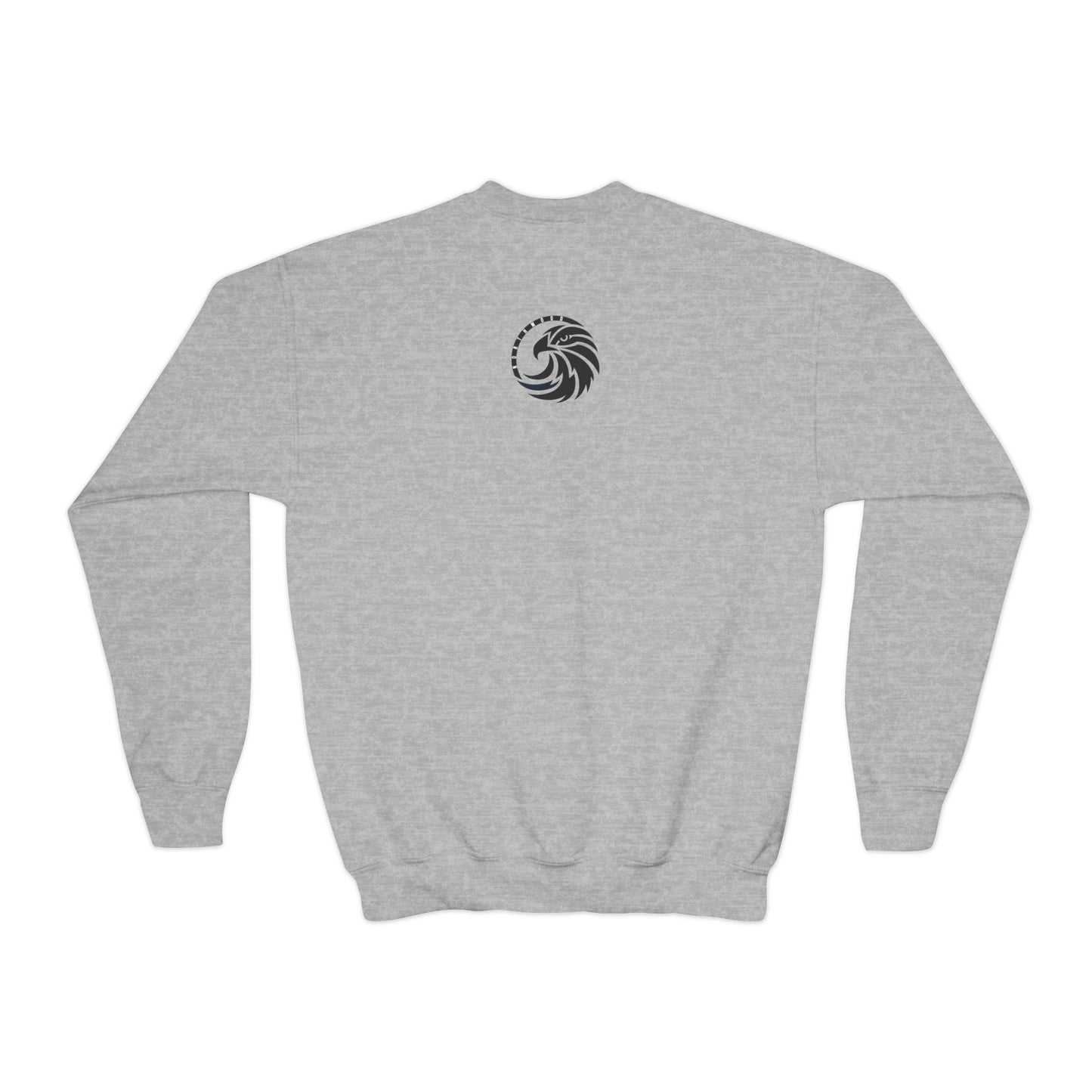 Lightning Bolt Eagle - Gildan Youth Crewneck Sweatshirt