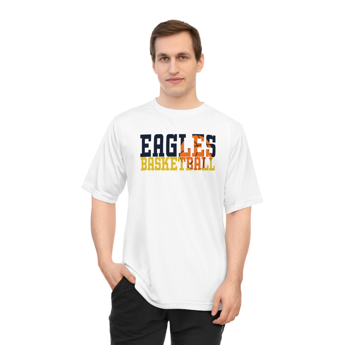 Basketball Cutout - Team 365 Unisex Zone Performance T-shirt