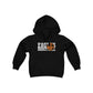 Baskeball Cutout - Gildan Youth Heavy Blend Hooded Sweatshirt