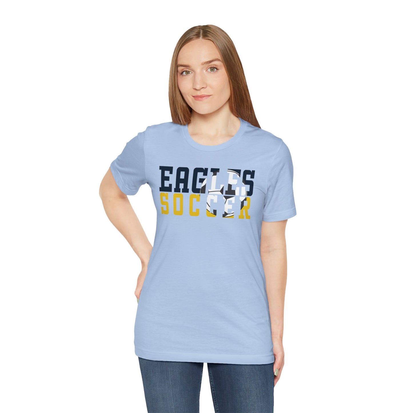 Soccer Cutout - Bella+Canva Unisex Jersey Short Sleeve Tee