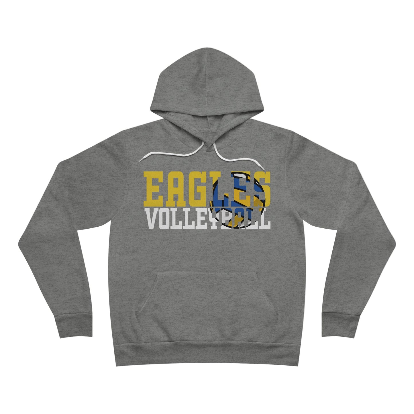 Volleyball Cutout - Bella+Canva Unisex Sponge Fleece Pullover Hoodie