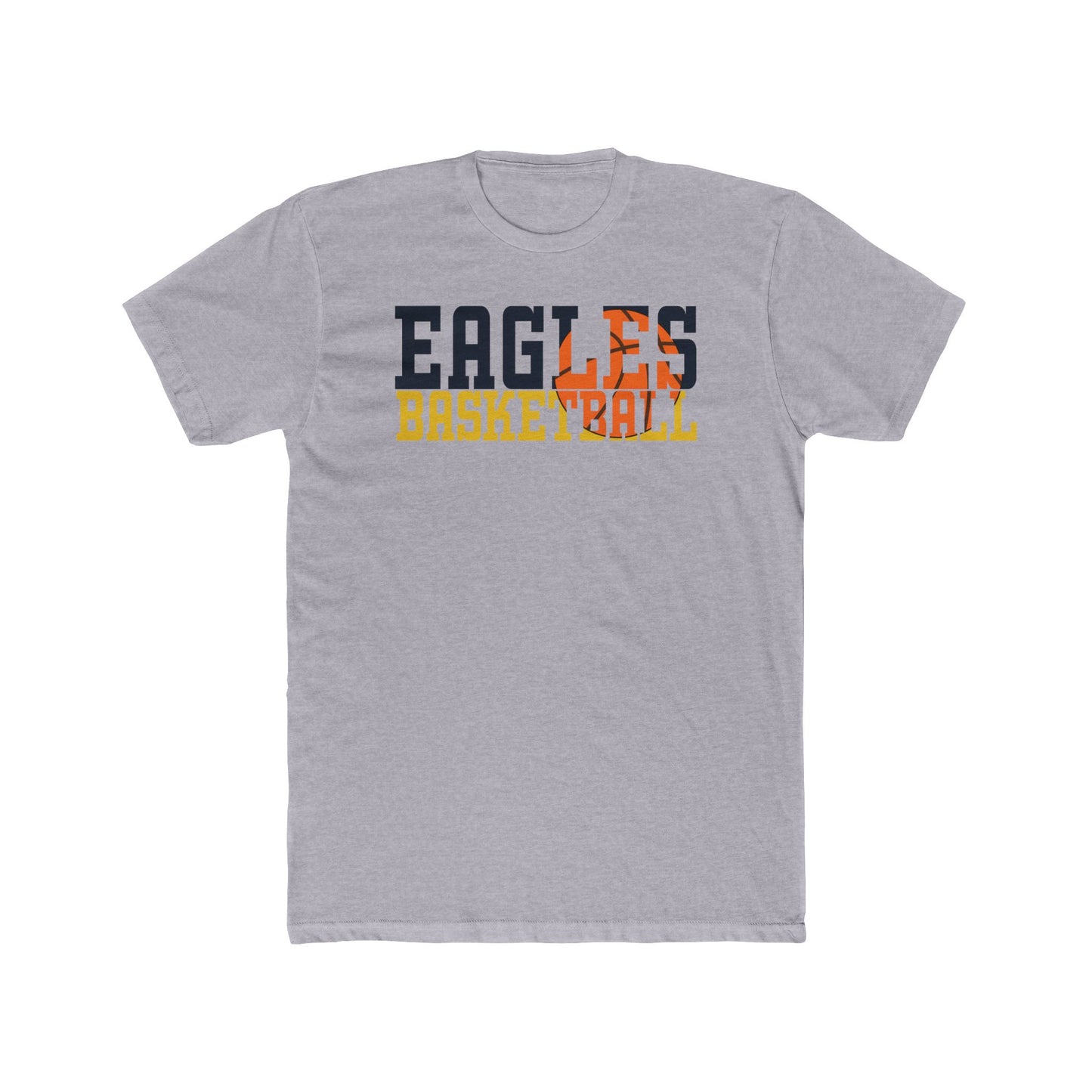 Basketball Cutout - Next Level Men's Cotton Crew Tee