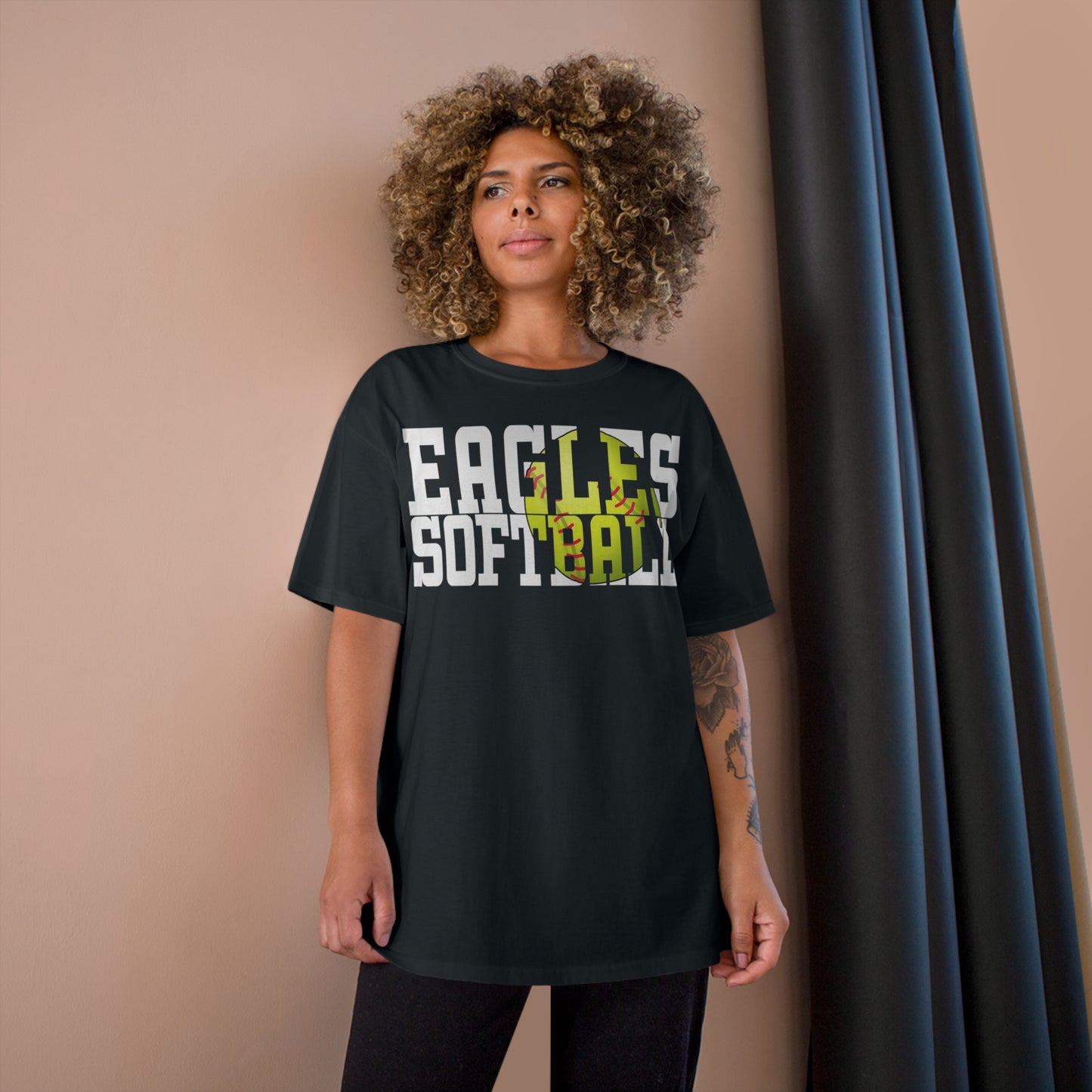 Softball Cutout - Champion T-Shirt