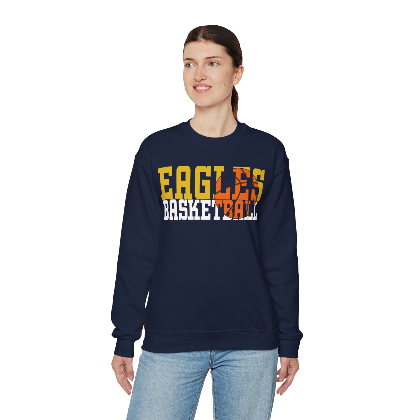 Basketball Cutout - Gildan Unisex Heavy Blend™ Crewneck Sweatshirt