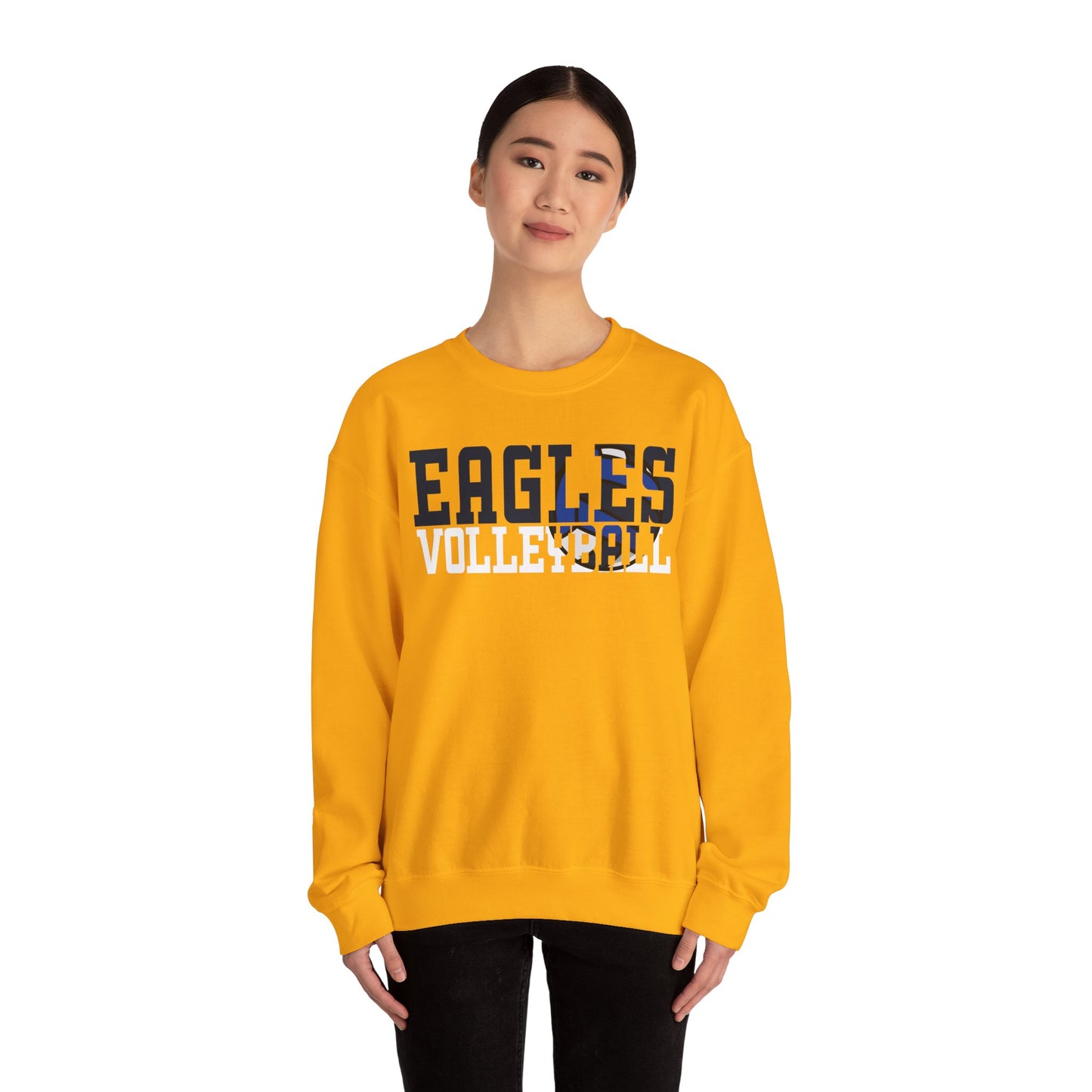 Volleyball Cutout - Gildan Unisex Heavy Blend™ Crewneck Sweatshirt