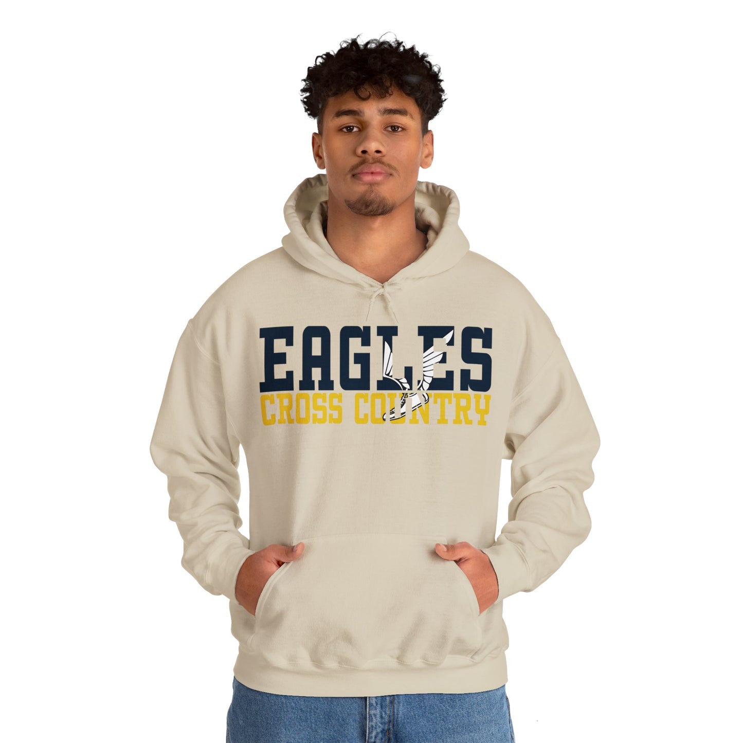 Cross Country Cutout - Gildan Unisex Heavy Blend™ Hooded Sweatshirt