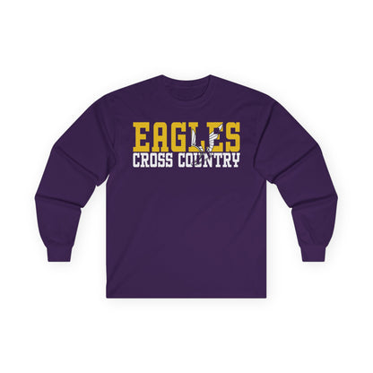 Cross Country Cutout -  Gildan Ultra Cotton Long Sleeve Tee