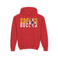 Soccer Cutout - Gildan Youth Heavy Blend Hooded Sweatshirt