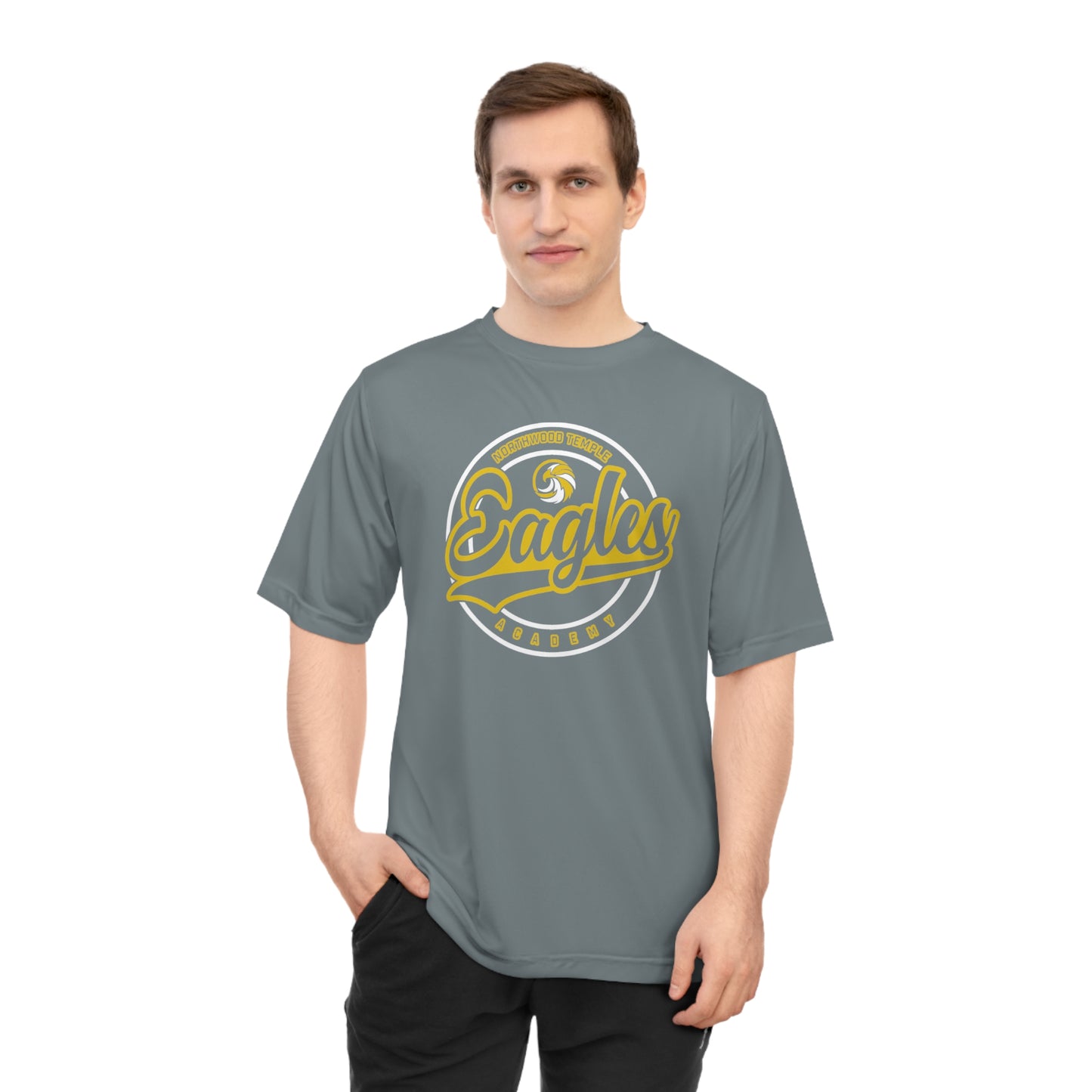 Eagles Circle Stamp - Team 365 Unisex Zone Performance T-shirt