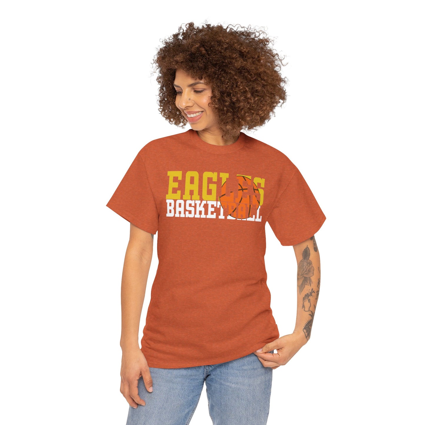 Basketball Cutout - Gildan Unisex Heavy Cotton Tee