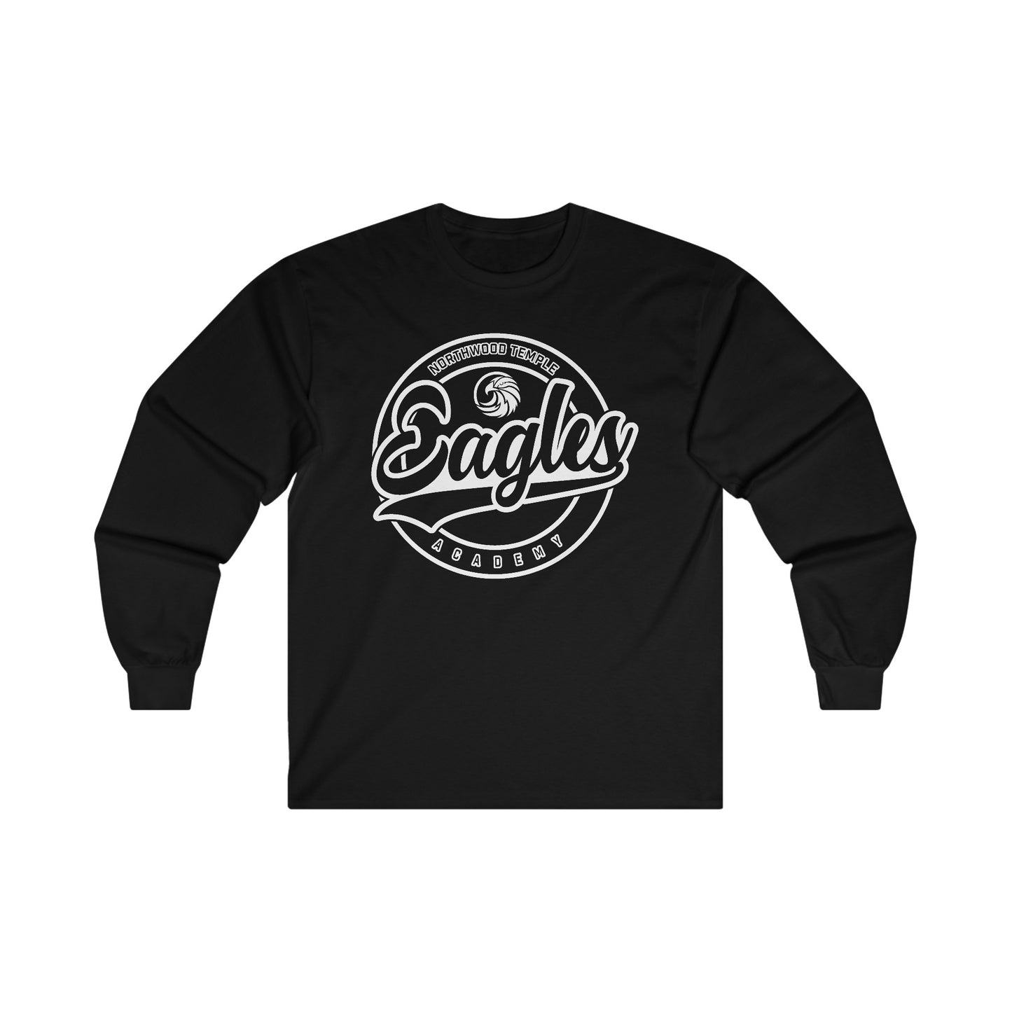 Eagles Circle Stamp - Gildan Ultra Cotton Long Sleeve Tee