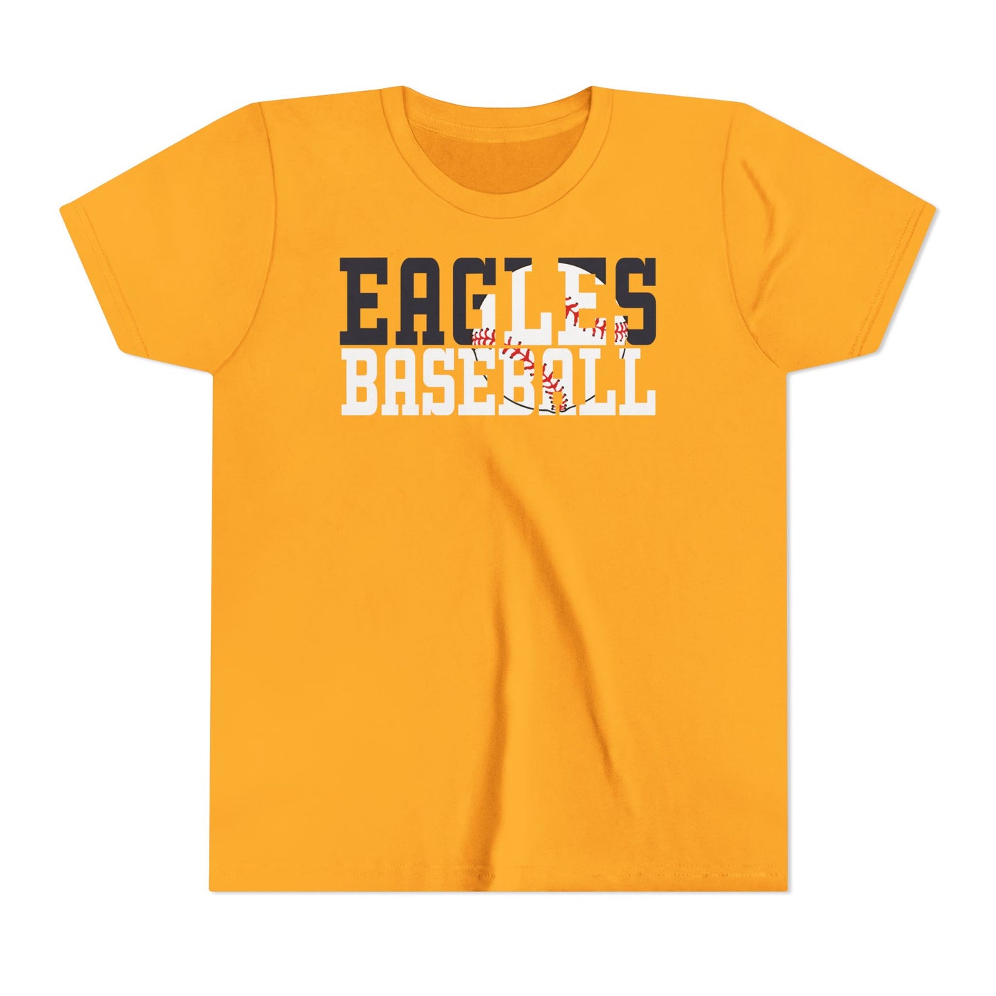 Baseball Cutout - Bella+Canva Youth Short Sleeve Tee