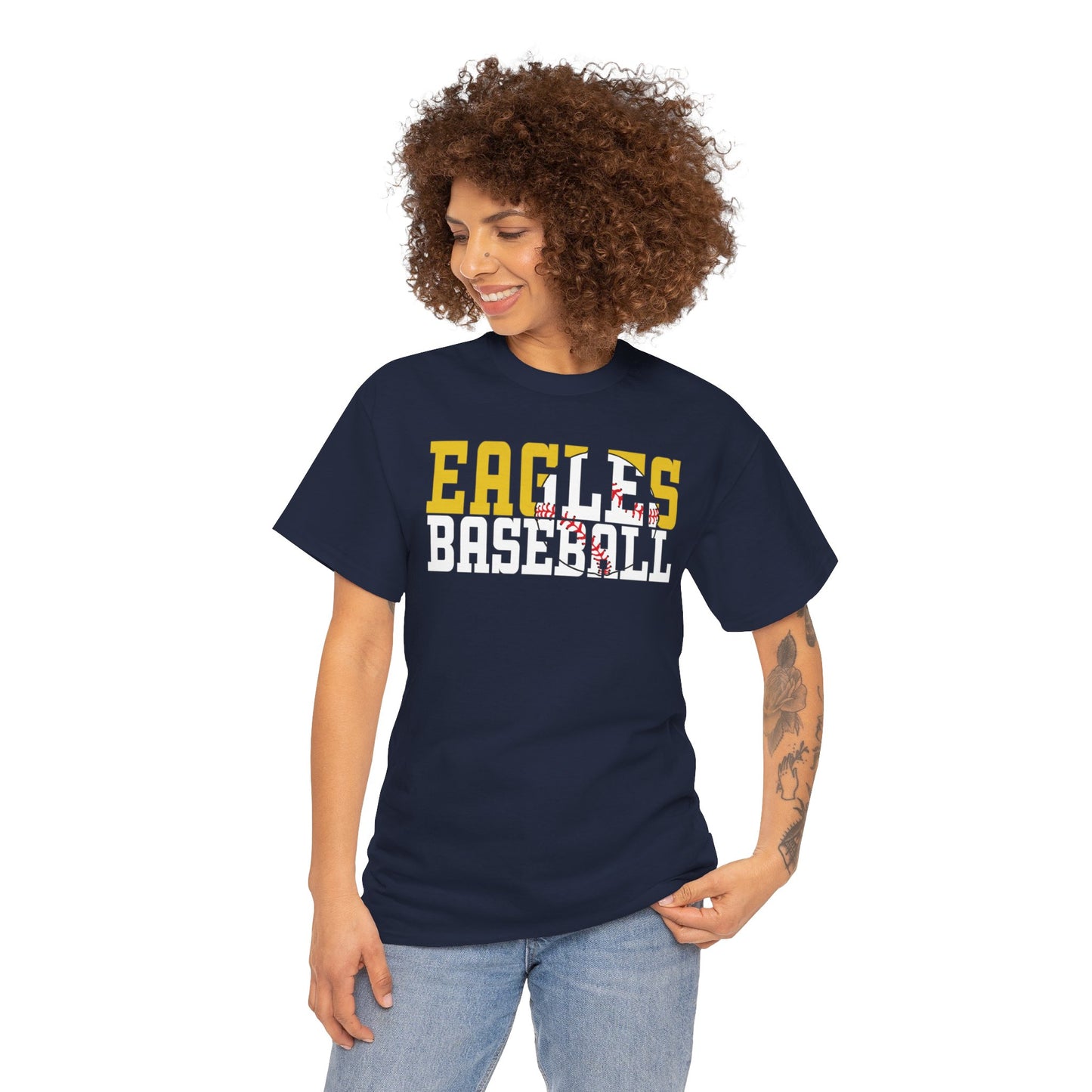 Baseball Cutout - Gildan Unisex Heavy Cotton Tee