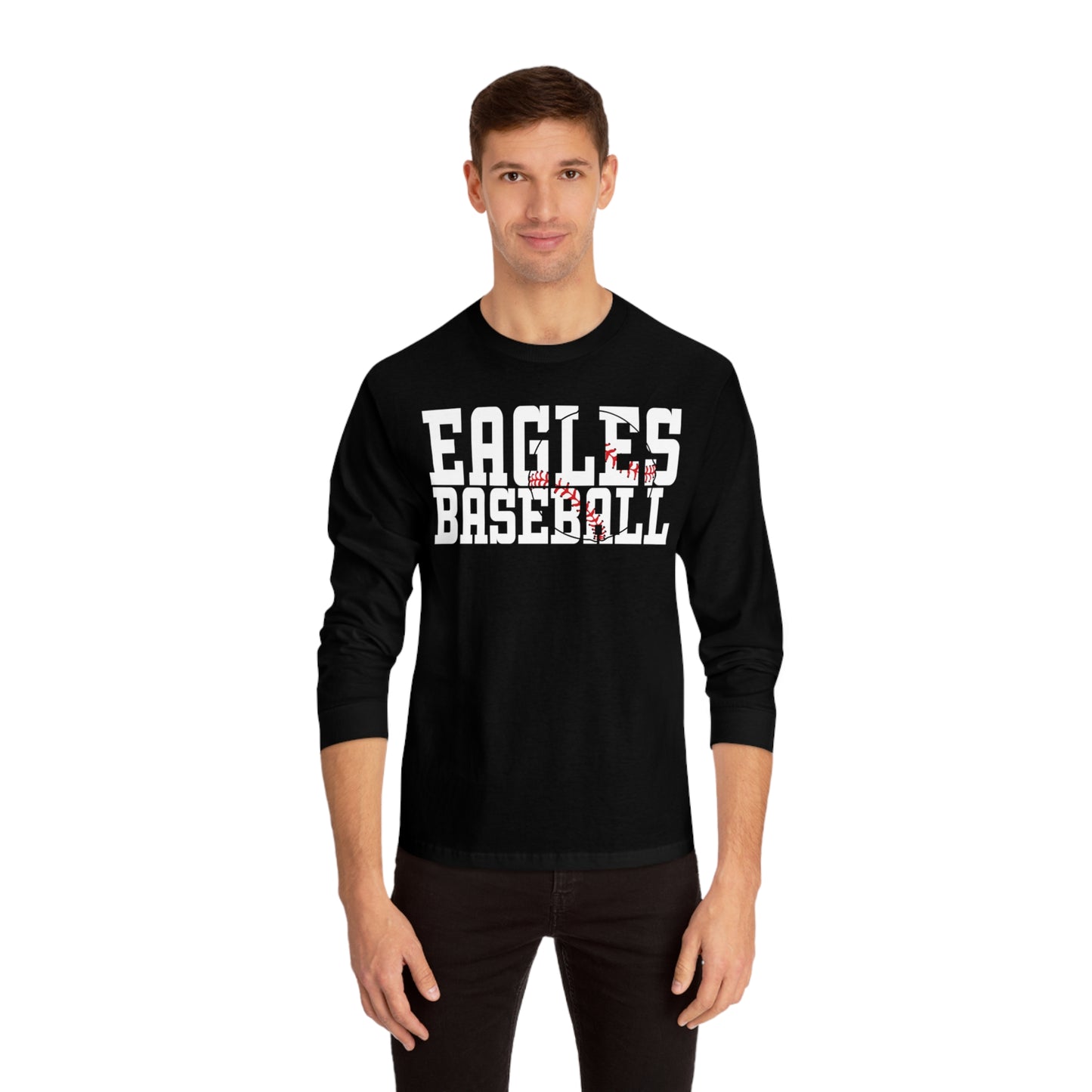 Baseball Cutout - American Apparel Unisex Classic Long Sleeve T-Shirt